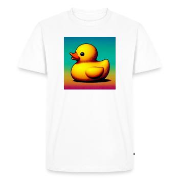 Caneton Canard Canard Canard - T-shirt Premium bio Homme - blanc - Devant - Nico (187cm)