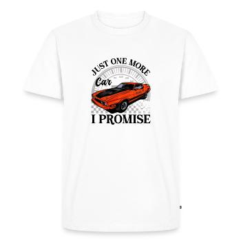 Classic Muskor Sports Car in Red and Black - Men's Premium Organic T-Shirt - white - Front - Nico (187cm)
