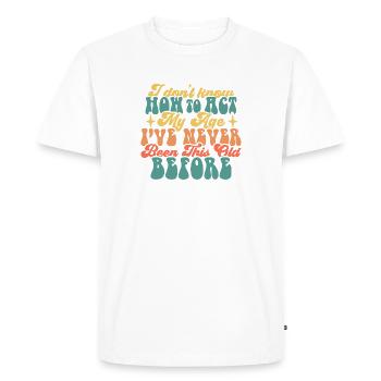 Age is just a number Motivational T-shirt - Men's Premium Organic T-Shirt - white - Front - Nico (187cm)