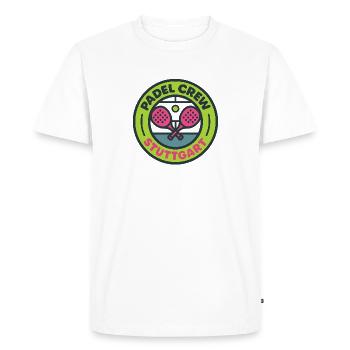 Padel Crew Stuttgart - T-shirt Premium bio Homme - blanc - Devant - Nico (187cm)