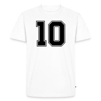 10 - T-shirt Premium bio Homme - blanc - Devant - Nico (187cm)