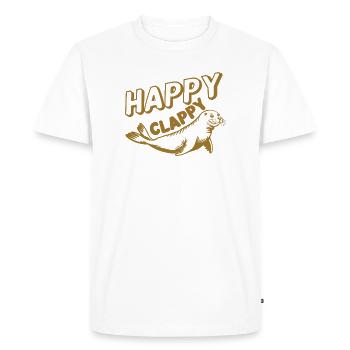 Happy Seal dessin animé illustration - T-shirt Premium bio Homme - blanc - Devant - Nico (187cm)
