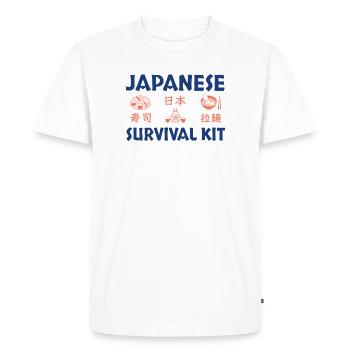 Conception du kit de survie pour sushi japonais - T-shirt Premium bio Homme - blanc - Devant - Nico (187cm)