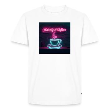 Neon Café Gâterie Citations Design - T-shirt Premium bio Homme - blanc - Devant - Nico (187cm)