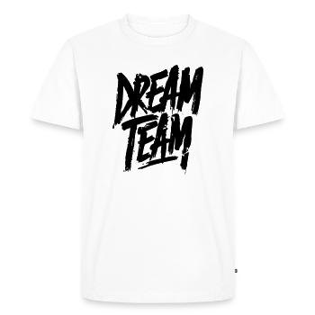 Dream Team - Men's Premium Organic T-Shirt - white - Front - Nico (187cm)