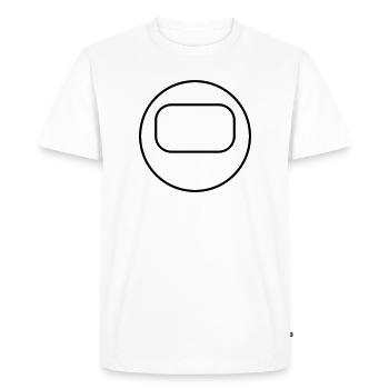 Geometric Abstract Artist Design - Men's Premium Organic T-Shirt - white - Front - Nico (187cm)