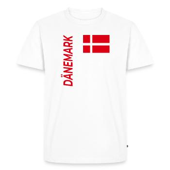 Aalborg - Men's Premium Organic T-Shirt - white - Front - Nico (187cm)