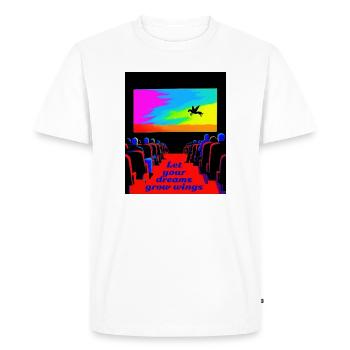 Dream visions - Men's Premium Organic T-Shirt - white - Front - Nico (187cm)