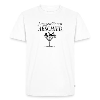 Enterrement de vie de jeune fille – Célébration du martini - T-shirt Premium bio Homme - blanc - Devant - Nico (187cm)