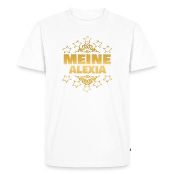 Gift for Alexia - Men's Premium Organic T-Shirt - white - Front - Nico (187cm)