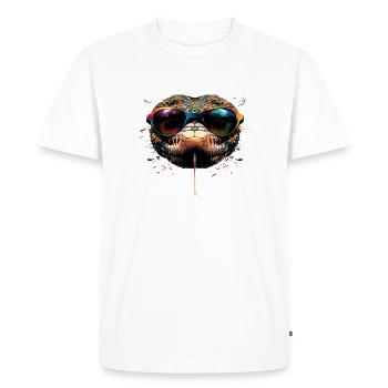 snake, python, cobra, rattlesnake, snakes - Men's Premium Organic T-Shirt - white - Front - Nico (187cm)