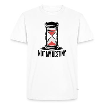 Sablier unique avec texte en gras - T-shirt Premium bio Homme - blanc - Devant - Nico (187cm)