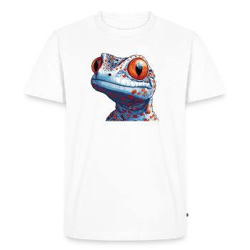 Tokay Geckos Tokay Gecko - T-shirt Premium bio Homme - blanc - Devant - Nico (187cm)