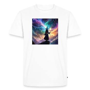 Magical Sorceress - Be the Light in the Dark - Men's Premium Organic T-Shirt - white - Front - Nico (187cm)