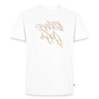 Abstract graffiti sketches from Bratislava - Men's Premium Organic T-Shirt - white - Front - Nico (187cm)