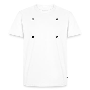 Champ Motif - T-shirt Premium bio Homme - blanc - Devant - Nico (187cm)