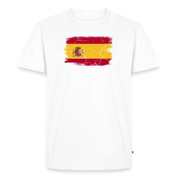 Madrid - Men's Premium Organic T-Shirt - white - Front - Nico (187cm)