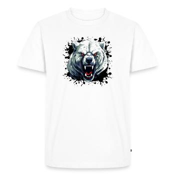 Polar Bear Polar Bear - Men's Premium Organic T-Shirt - white - Front - Nico (187cm)