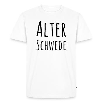 Vieux suédois Fun Design - T-shirt Premium bio Homme - blanc - Devant - Nico (187cm)