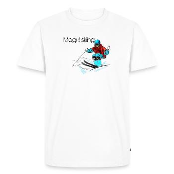 Ski de bosses - T-shirt Premium bio Homme - blanc - Devant - Nico (187cm)
