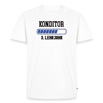 Confectioner training 3rd year of apprenticeship Confectioner training - Men's Premium Organic T-Shirt - white - Front - Nico (187cm)