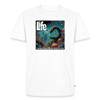 Cycle de vie Monde sous-marin Illustration - T-shirt Premium bio Homme - blanc - Devant - Nico (187cm)