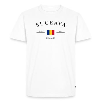 Suceava Roumanie – Souvenir et cadeau de vacances - T-shirt Premium bio Homme - blanc - Devant - Nico (187cm)