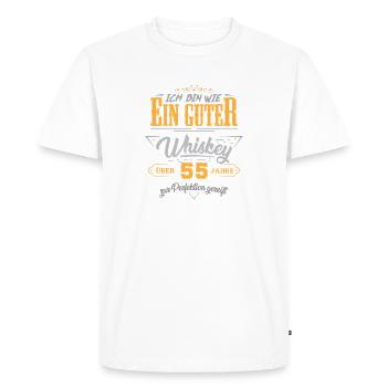 Cadeau pour un 60e anniversaire avec un dicton de 60 ans - T-shirt Premium bio Homme - blanc - Devant - Nico (187cm)