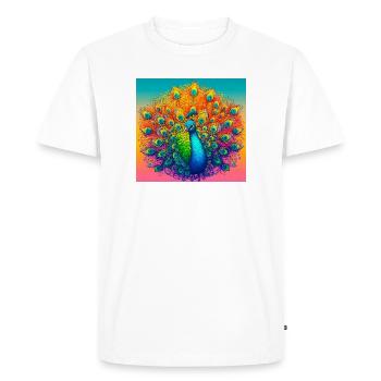 paon - T-shirt Premium bio Homme - blanc - Devant - Nico (187cm)