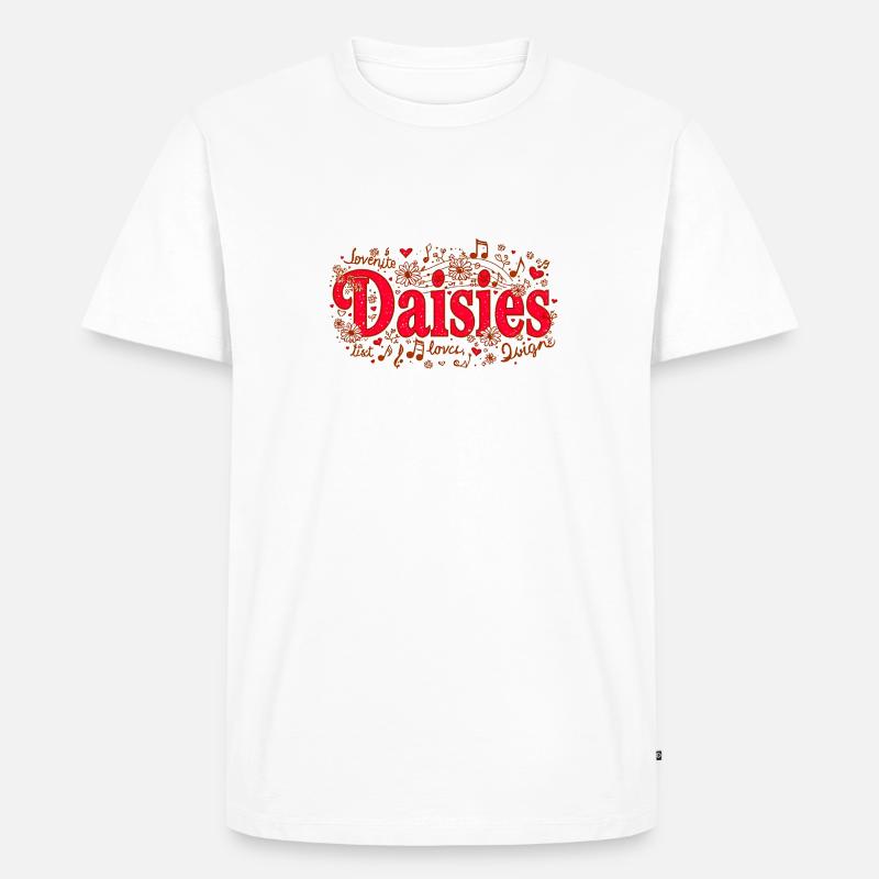 Conception de chansons de dames joyeuses - T-shirt Premium bio Homme - blanc