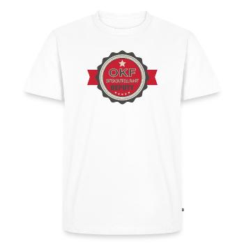 OKF – Adjoint au contrôle local - T-shirt Premium bio Homme - blanc - Devant - Nico (187cm)