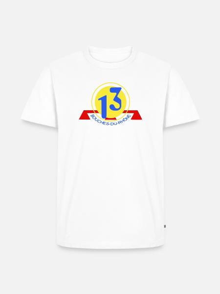 Logo 13 Bouches-du-Rhône - Men's Premium Organic T-Shirt - white