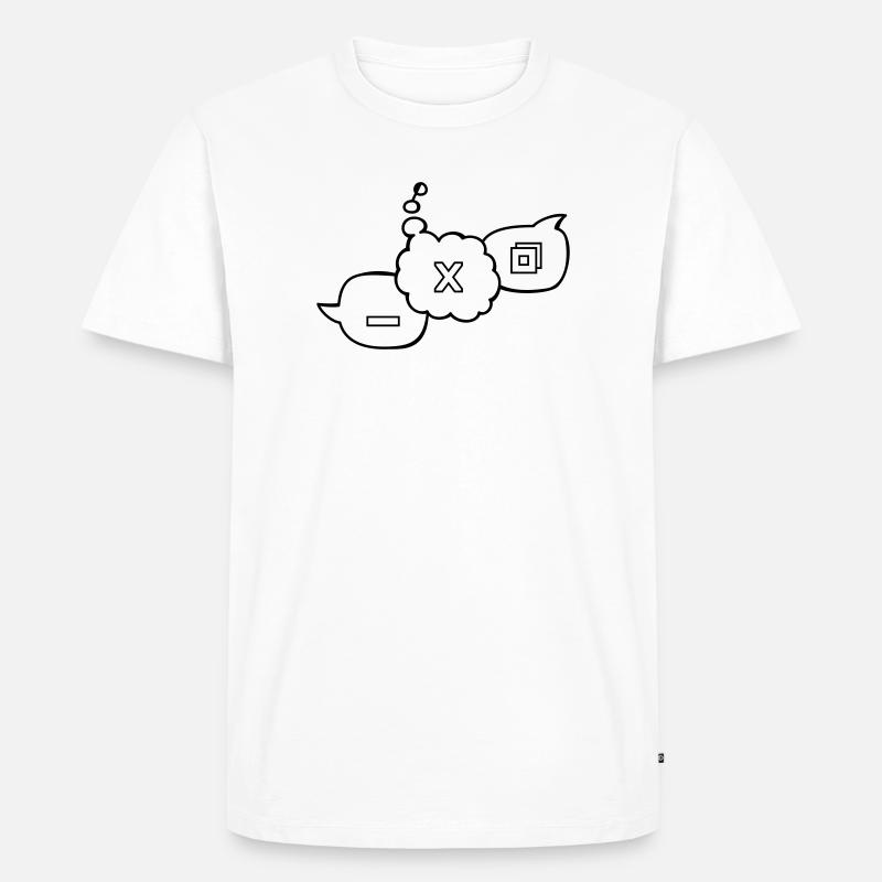 Computer speech bubbles - Men's Premium Organic T-Shirt - white