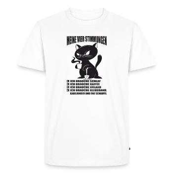 Dictons drôles, tenues amusantes, ironie, sarcasme - T-shirt Premium bio Homme - blanc - Devant - Nico (187cm)