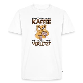 Dictons drôles, tenues amusantes, ironie, sarcasme - T-shirt Premium bio Homme - blanc - Devant - Nico (187cm)