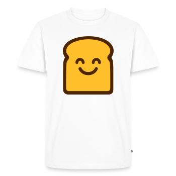 Cute Toast - Men's Premium Organic T-Shirt - white - Front - Nico (187cm)