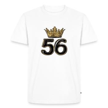 56 Number Krone - Men's Premium Organic T-Shirt - white - Front - Nico (187cm)