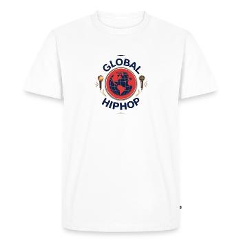 HipHop mondial Globe Microphones - T-shirt Premium bio Homme - blanc - Devant - Nico (187cm)