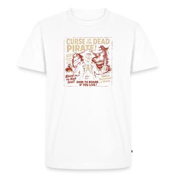 Malédiction des morts Pirate Affiche de film Halloween - T-shirt Premium bio Homme - blanc - Devant - Nico (187cm)