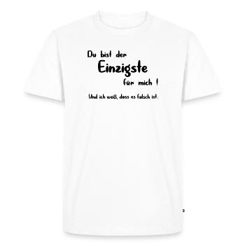 Le seul - T-shirt Premium bio Homme - blanc - Devant - Nico (187cm)