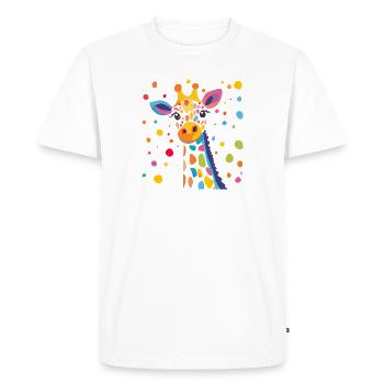 Confettis de couleur girafe royale - T-shirt Premium bio Homme - blanc - Devant - Nico (187cm)