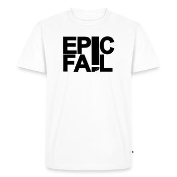 Échec épique - T-shirt Premium bio Homme - blanc - Devant - Nico (187cm)