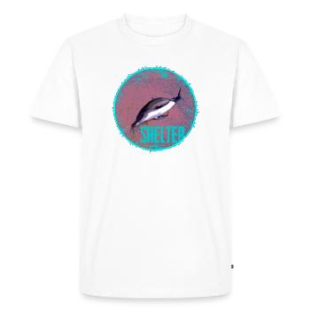 Cercle de l’abri des dauphins - T-shirt Premium bio Homme - blanc - Devant - Nico (187cm)