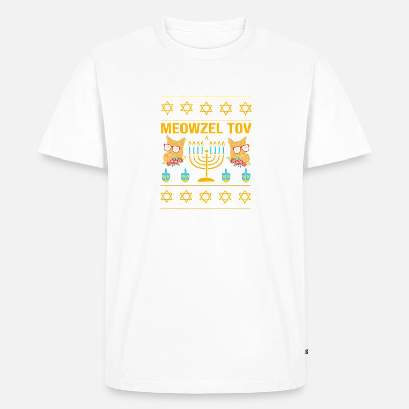 Hanoukka Hanoukka Hanoukka - T-shirt Premium bio Homme - blanc