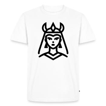 pharaon - T-shirt Premium bio Homme - blanc - Devant - Nico (187cm)