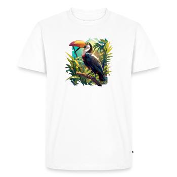 Toucans Toucan - T-shirt Premium bio Homme - blanc - Devant - Nico (187cm)