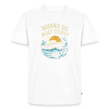 Voulez-vous faire du nautisme ? - T-shirt Premium bio Homme - blanc - Devant - Nico (187cm)