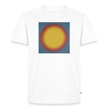 Sun_002 - Men's Premium Organic T-Shirt - white - Front - Nico (187cm)
