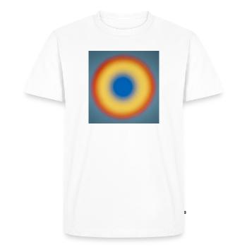 Blue circle_001 - Men's Premium Organic T-Shirt - white - Front - Nico (187cm)