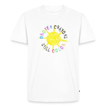 Les crayons cassés colorent encore la sensibilisation à la santé mentale - T-shirt Premium bio Homme - blanc - Devant - Nico (187cm)